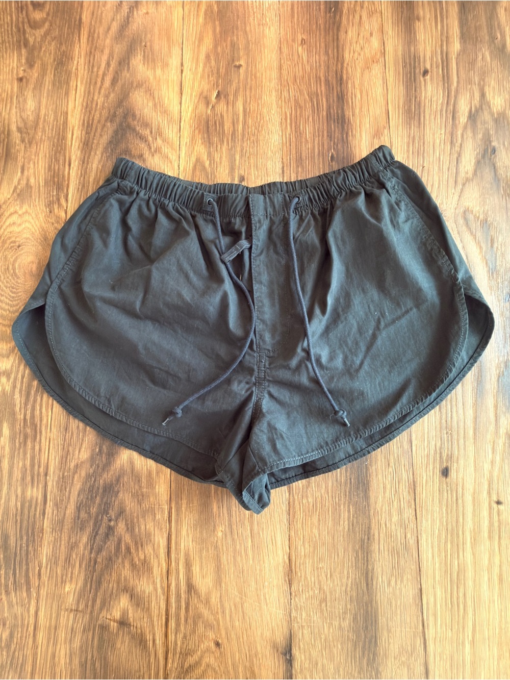 TNA Black Athletic Drawstring Shorts
